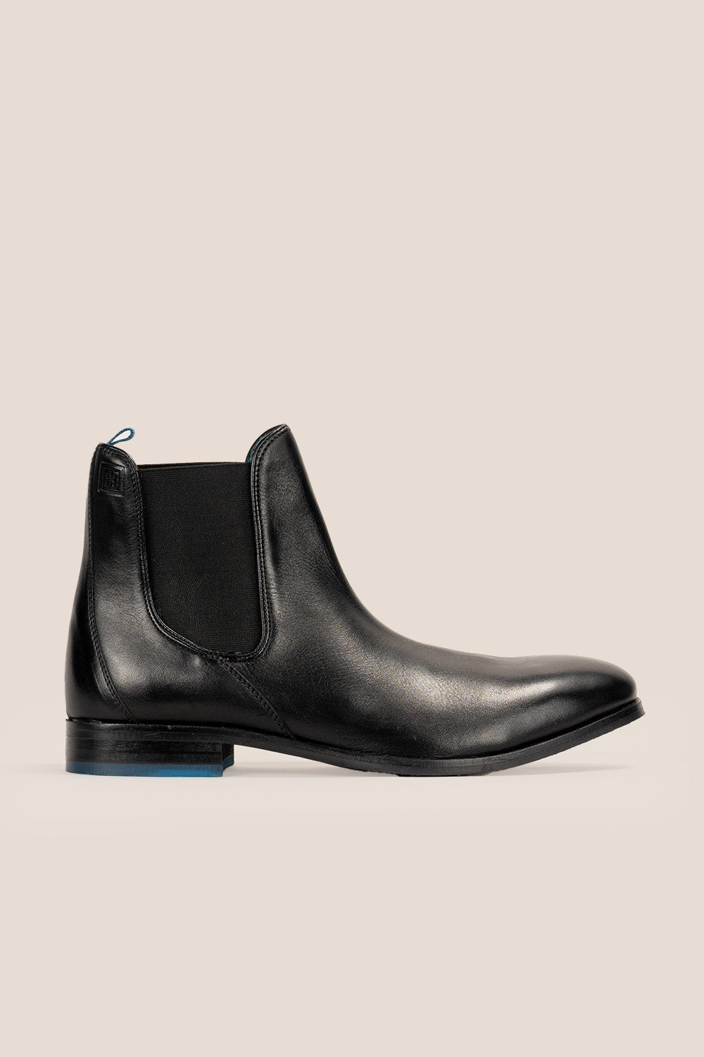 Dennis Full Black Leather Chelsea Boots | Oswin Hyde