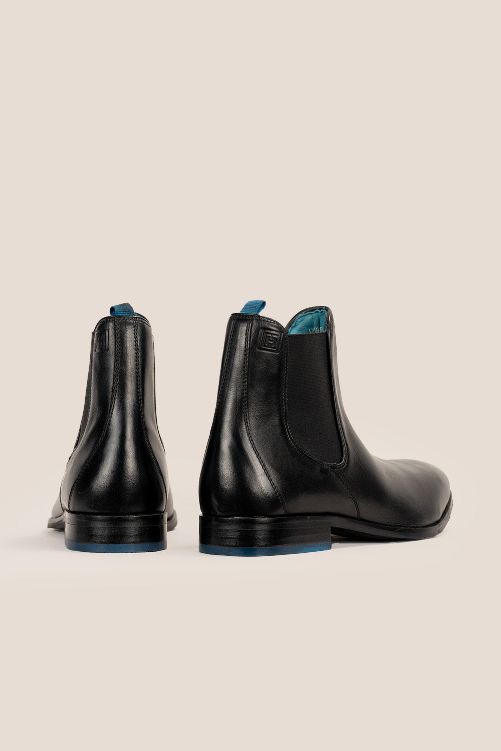 Dennis Full Black Leather Chelsea Boots | Oswin Hyde