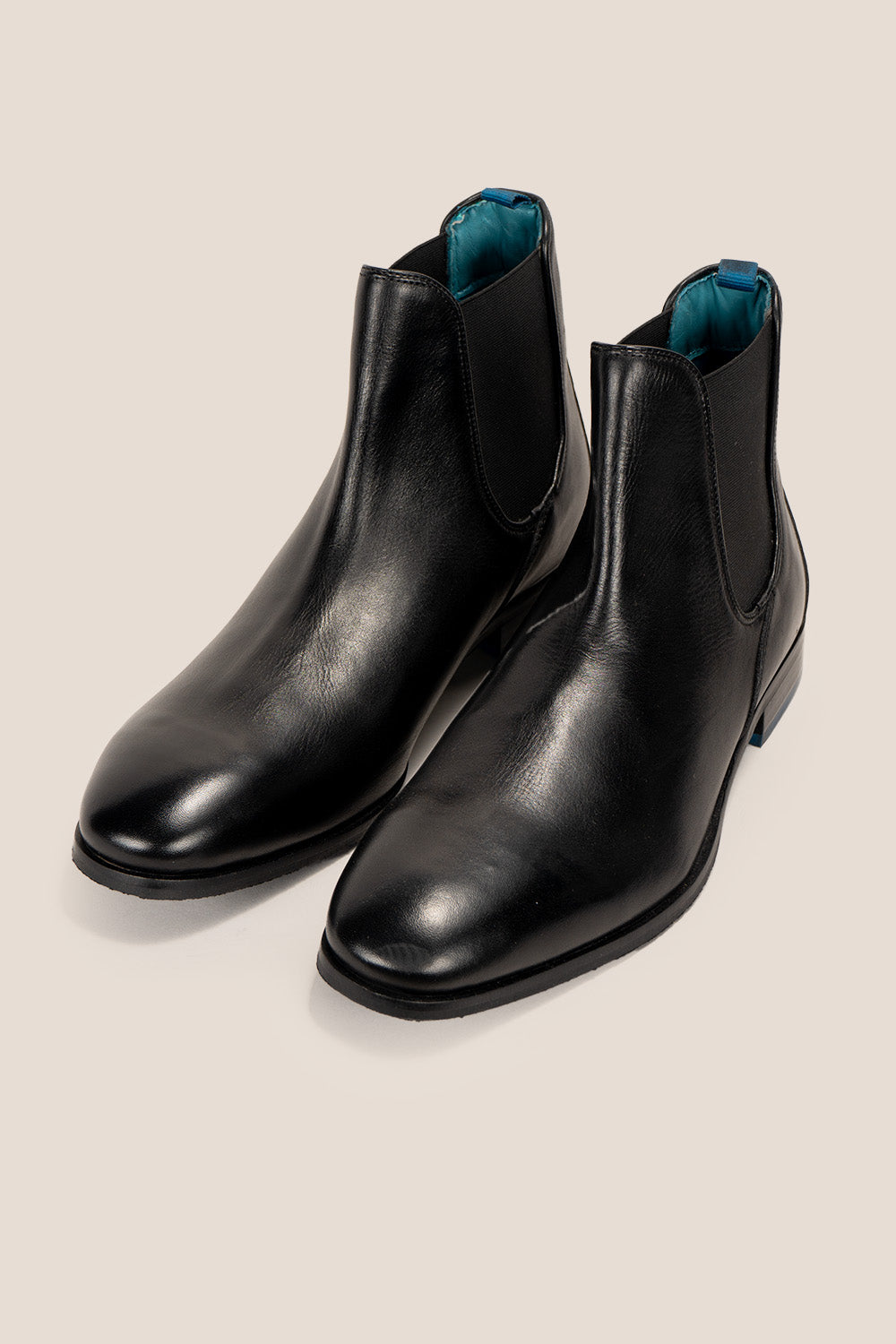 Dennis Full Black Leather Chelsea Boots | Oswin Hyde