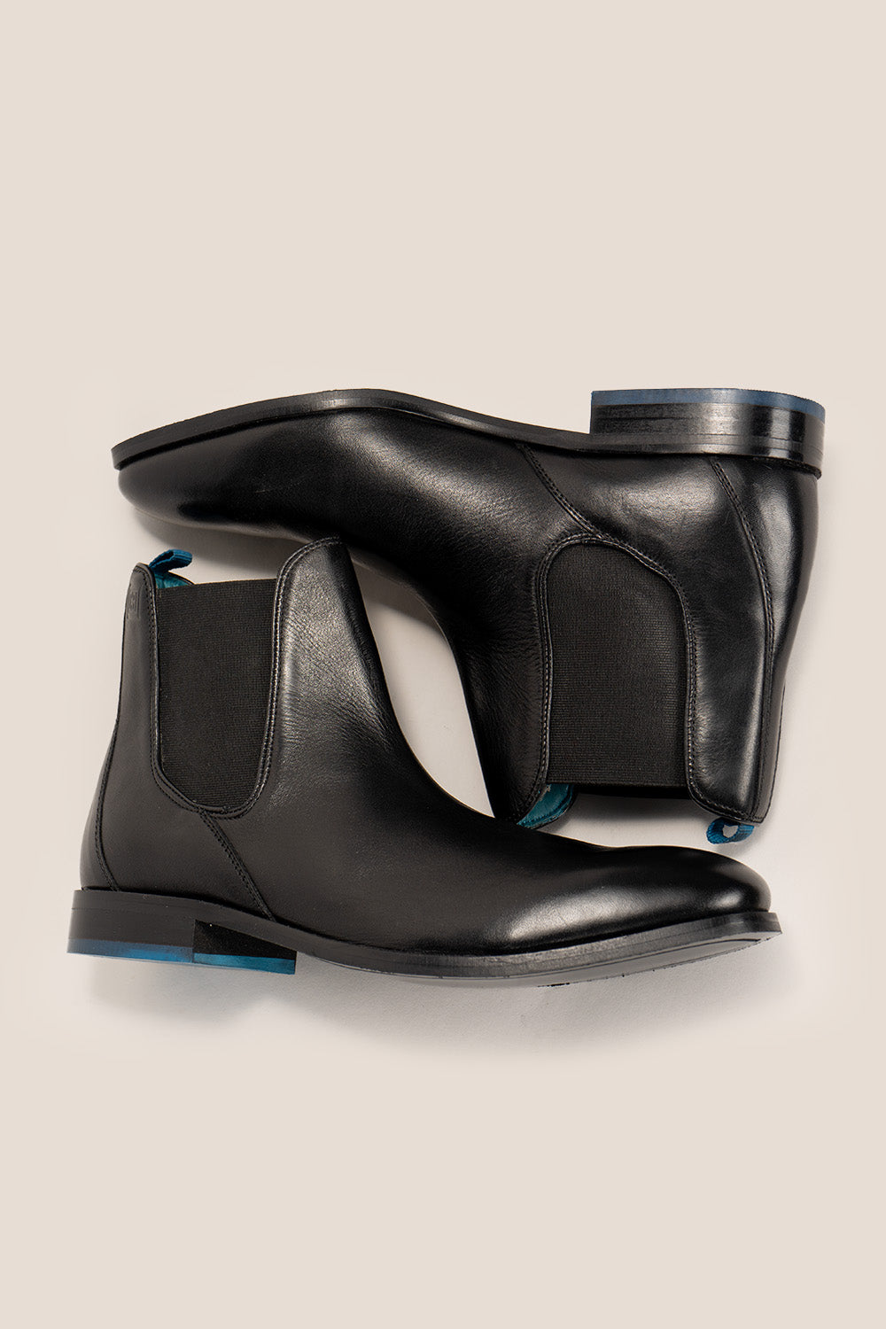 Dennis Full Black Leather Chelsea Boots | Oswin Hyde