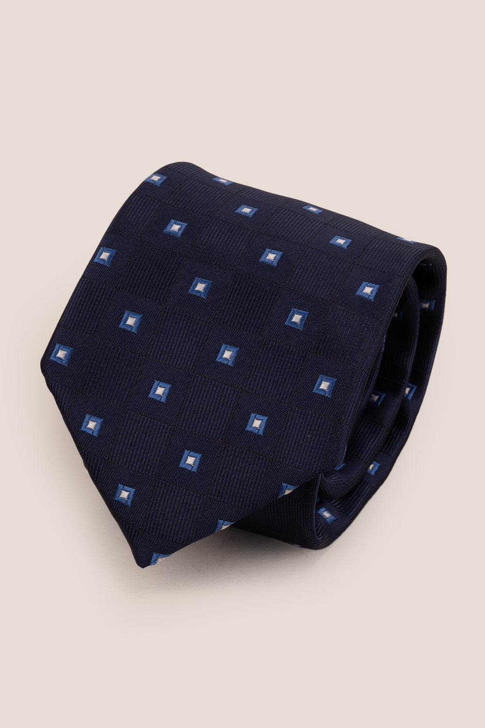 MULTI SQUARE NAVY TIE FROM OSWIN HYDE