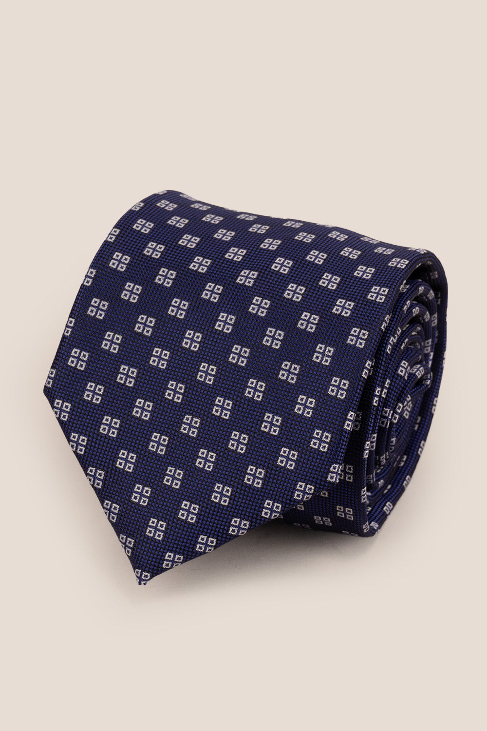 GEOMETRIC SQUARE NAVY TIE FROM OSWIN HYDE