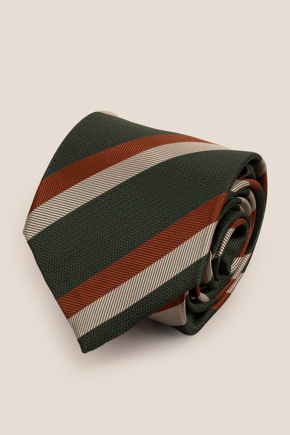 VINTAGE STRIPE GREEN TIE FROM OSWIN HYDE