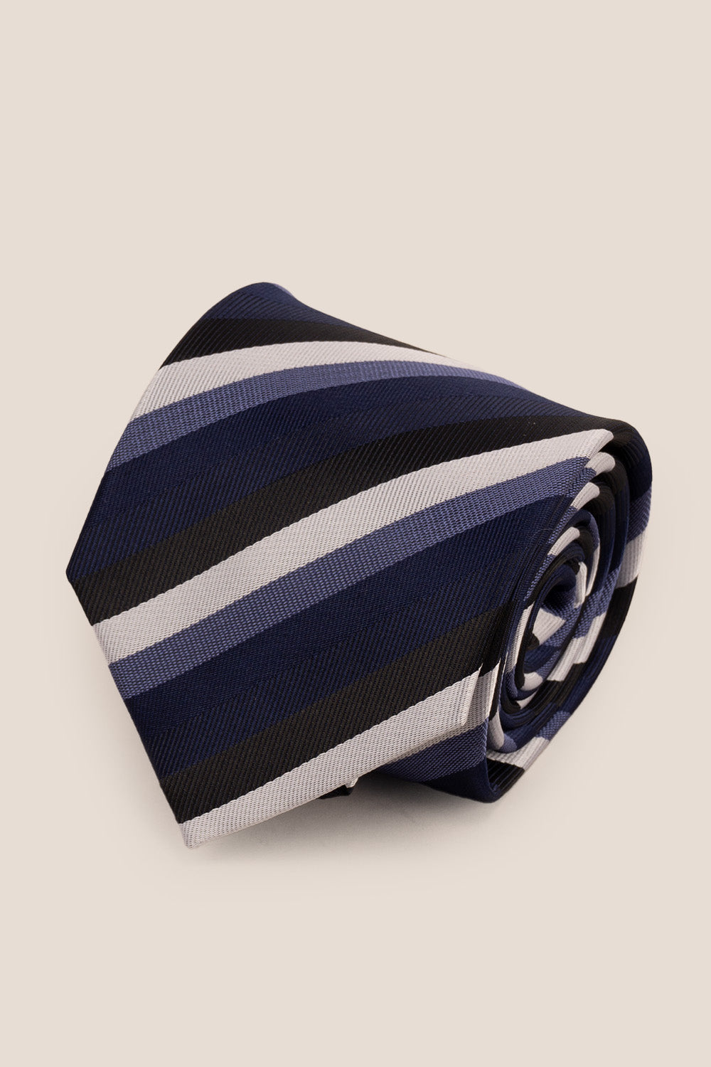 CLASSIC MULTI STRIPE BLUE TIE FROM OSWIN HYDE