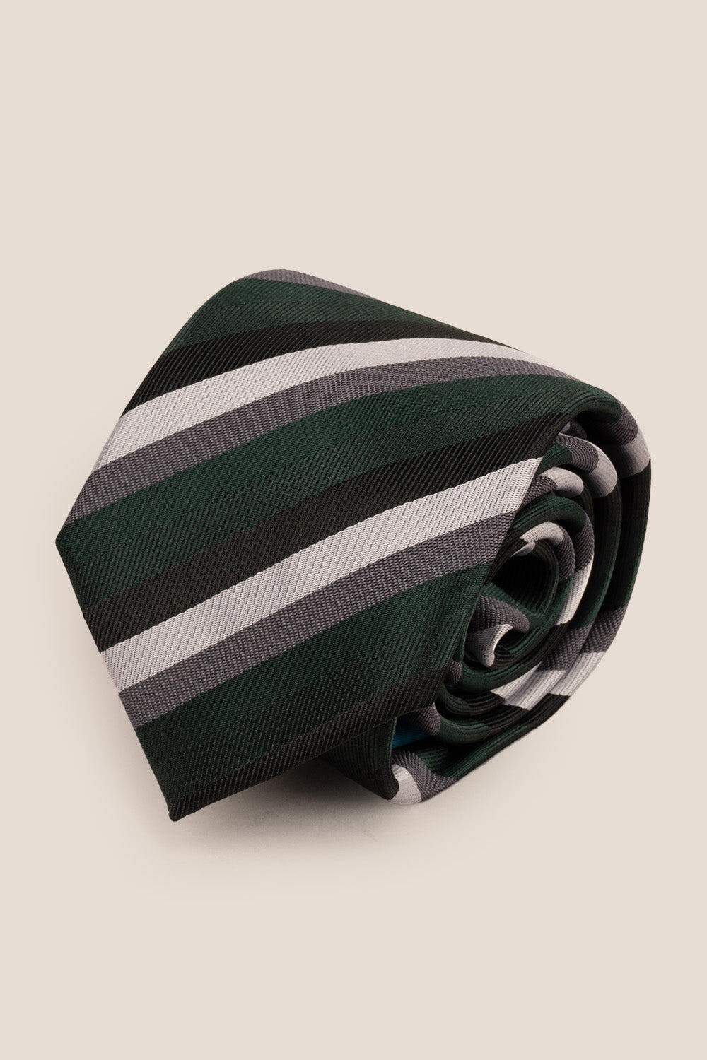 CLASSIC MULTI STRIPE GREEN TIE FROM OSWIN HYDE