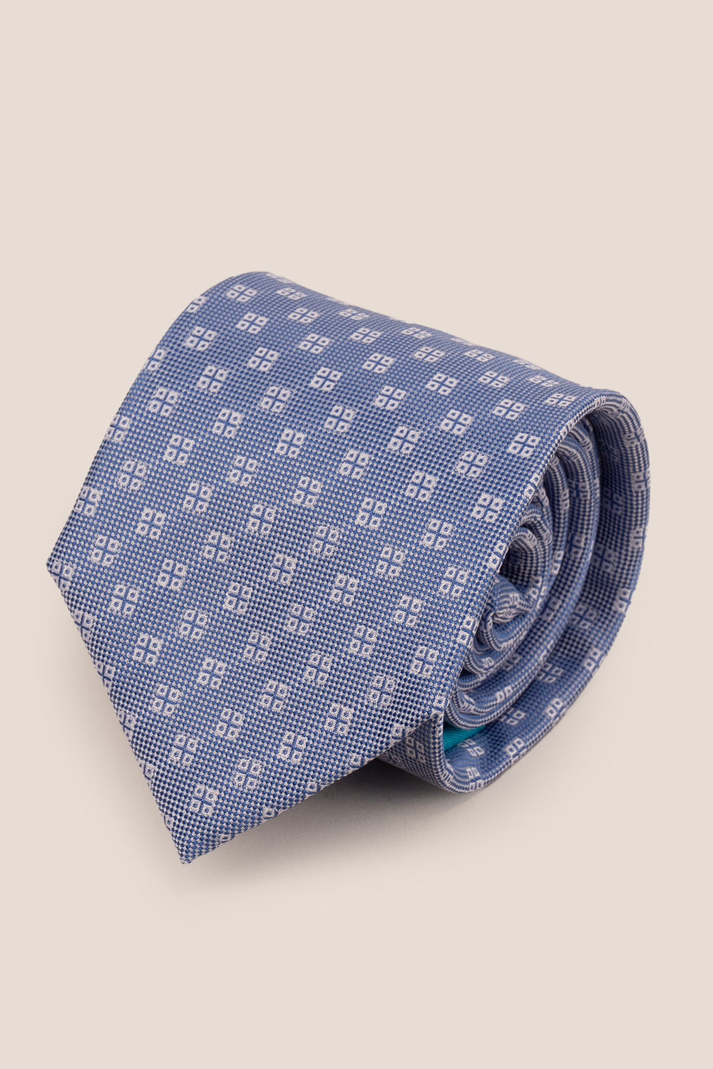 GEOMETRIC SQUARE BLUE TIE FROM OSWIN HYDE