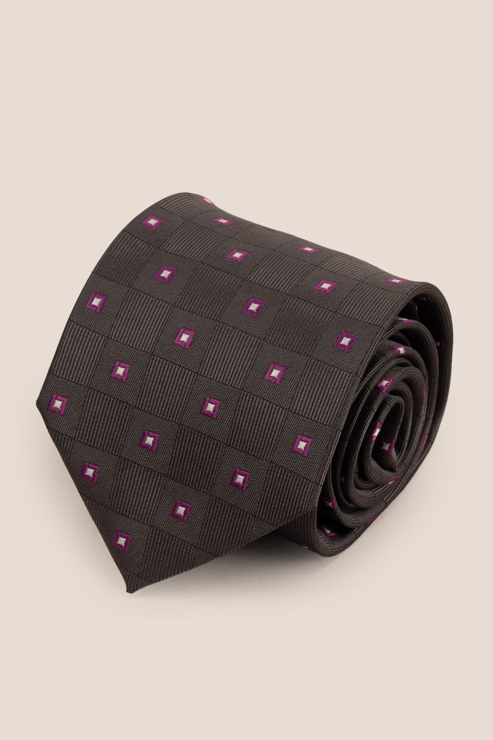 MULTI SQUARE GREY TIE FROM OSWIN HYDE