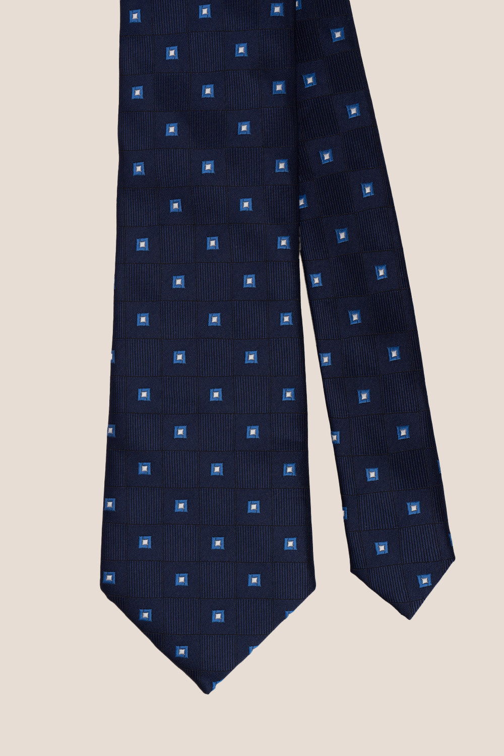 MULTI SQUARE NAVY TIE FROM OSWIN HYDE