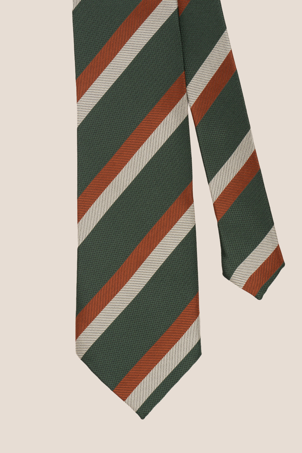 VINTAGE STRIPE GREEN TIE FROM OSWIN HYDE