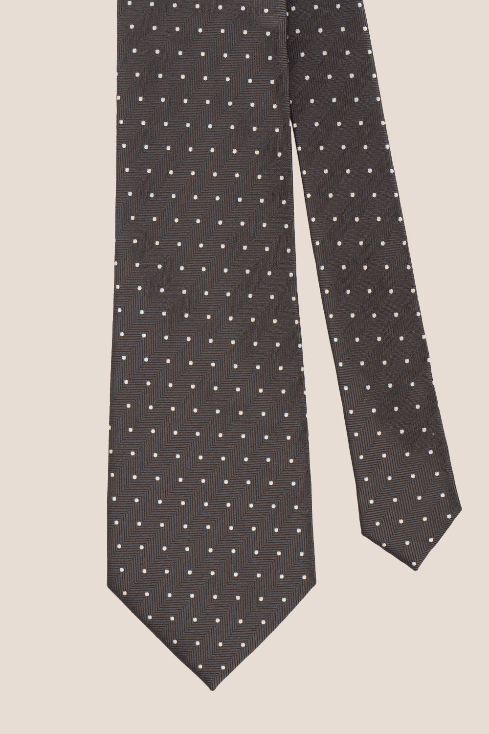 POLKA GREY TIE FROM OSWIN HYDE