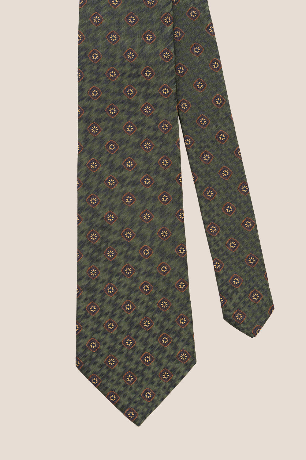 VINTAGE GEOMETRIC GREEN TIE FROM OSWIN HYDE