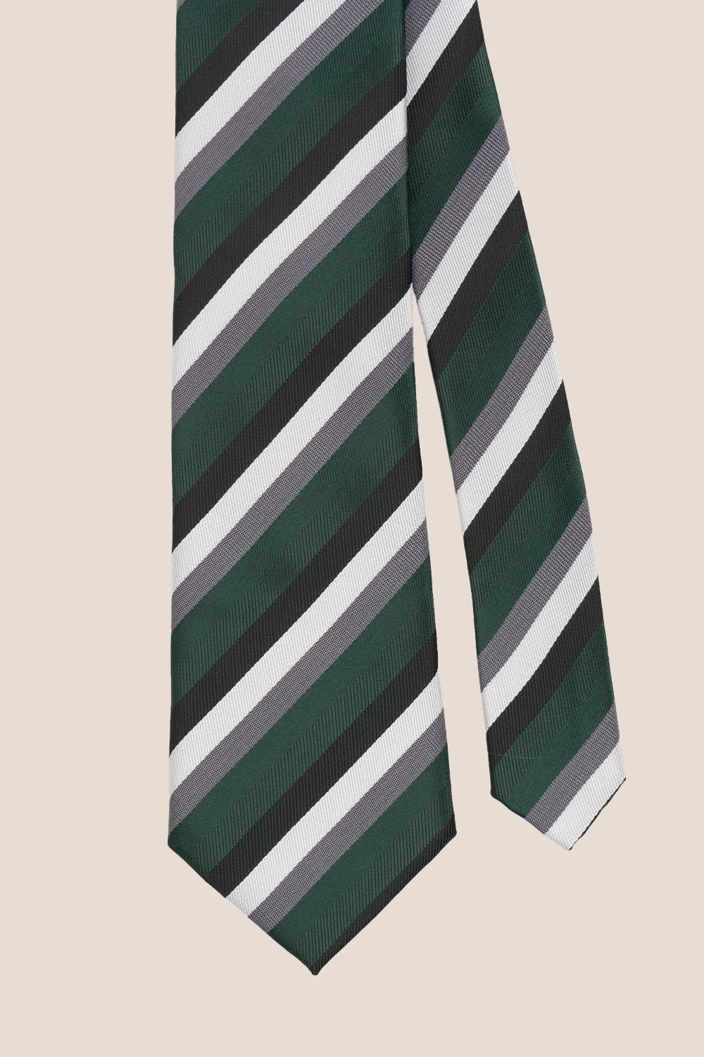 CLASSIC MULTI STRIPE GREEN TIE FROM OSWIN HYDE