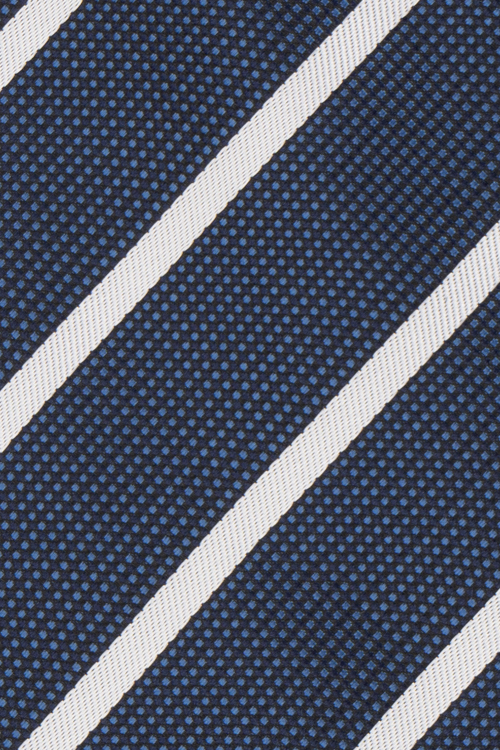 STRIPE NAVY WHITE TIE FROM OSWIN HYDE