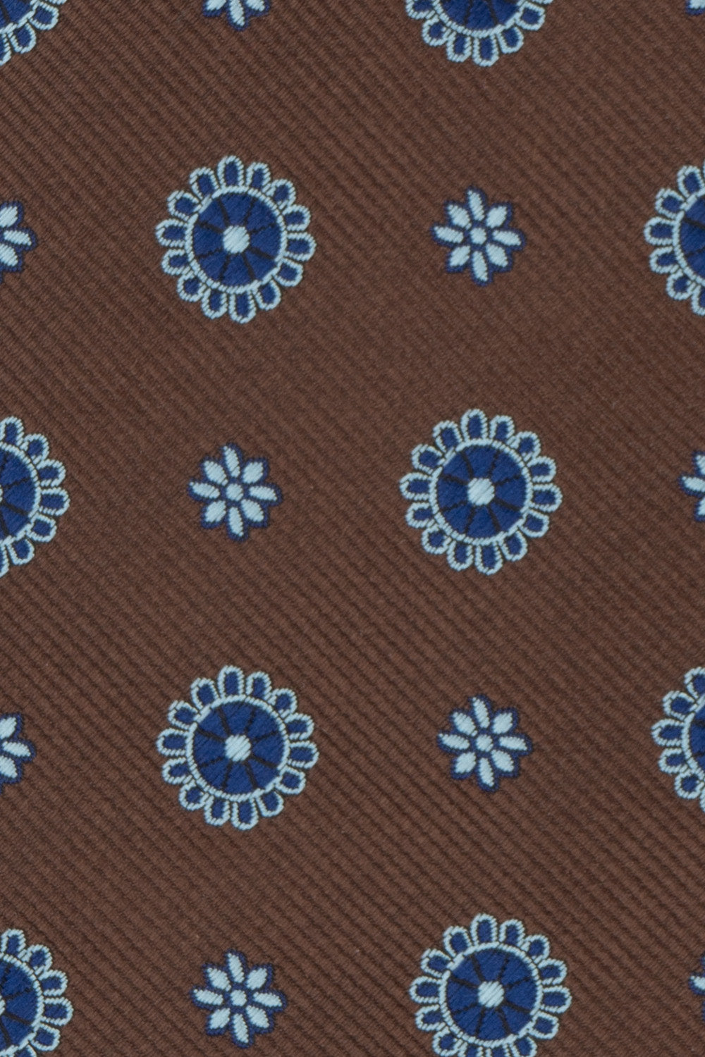 GEOMETRIC BROWN BLUE TIE FROM OSWIN HYDE