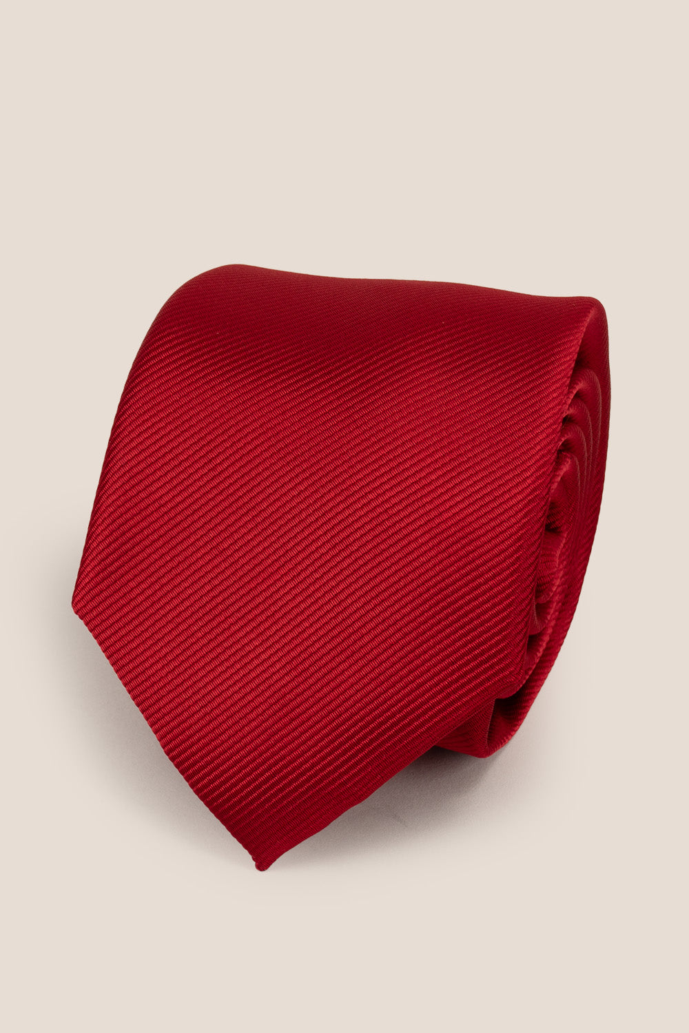 Red Ribbed Tie Oswin Hyde