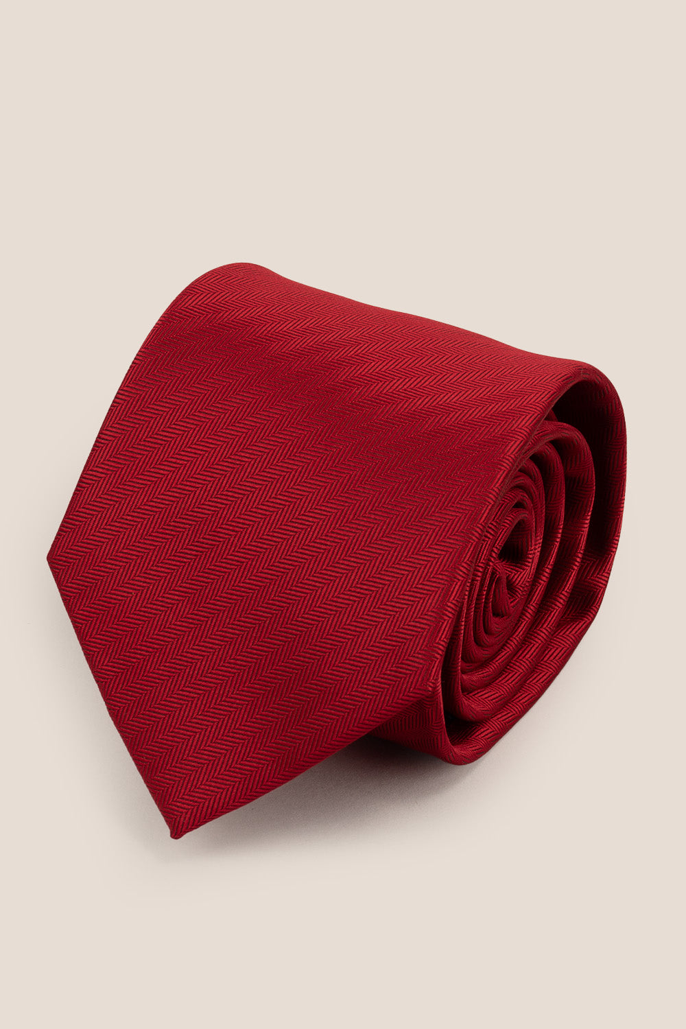 Red Self Stripe Tie Oswin Hyde