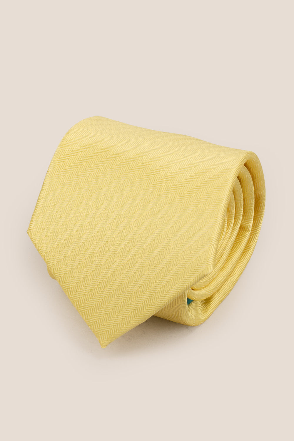 Yellow self stripe tie Oswin Hyde