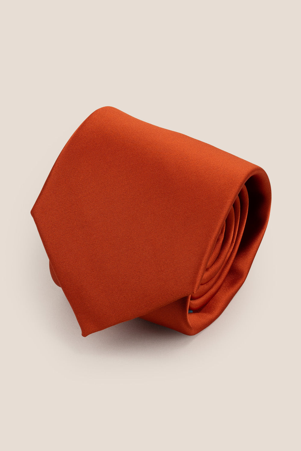 Orange smooth tie Oswin Hyde