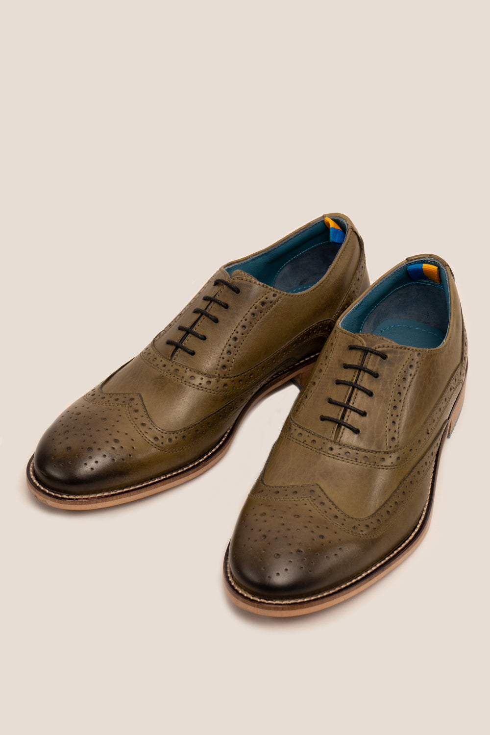 Green on sale brogues mens