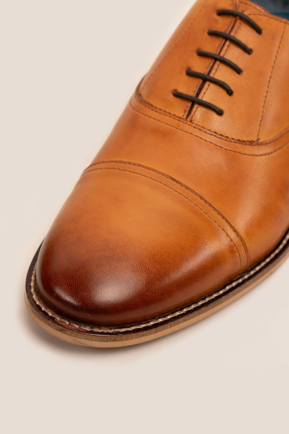 Mens tan slip hot sale on dress shoes